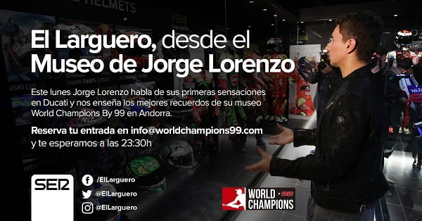 Jorge Lorenzo vous attend lundi à 23h30 en Andorre