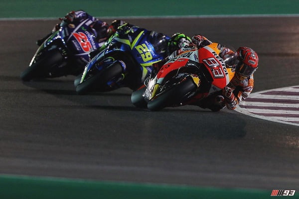 #QatarGP Mauvais choix de pneu avant pour Marc Marquez