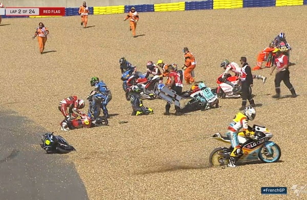 #FrenchGP Le Mans Moto3 Course : Chaos sur de l’huile (vidéos)