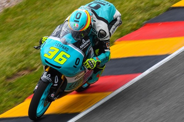 #GermanGP Moto3 Course : Joan Mir bat au sprint Romano Fenati et Marcos Ramirez