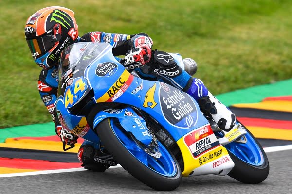 #GermanGP Moto3 Qualifications : Aron Canet en pole sous le drapeau à damier