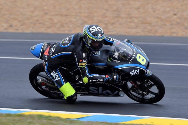 #JapaneseGP Moto3 FP1 : Nicolo Bulega royal sur le mouillé