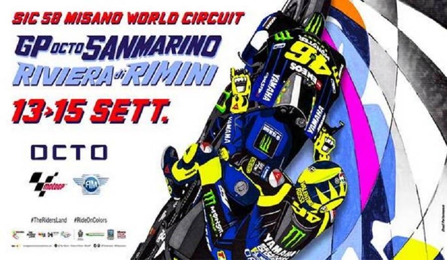 MotoGP : le Grand Prix de Saint Marin s’affiche avec Valentino Rossi