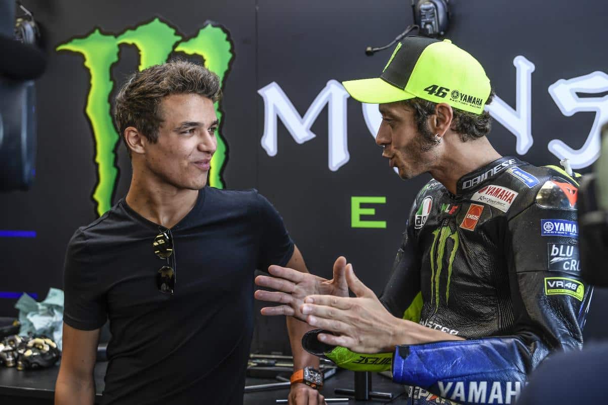 MotoGP : Valentino Rossi adoube Lando Norris