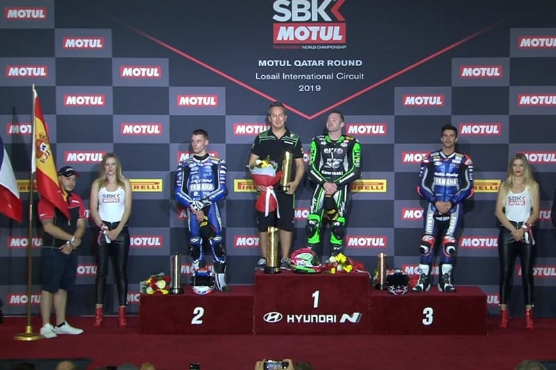 WSBK Supersport Doha : Lucas Mahias vainqueur, Jules Cluzel deuxième, Randy Krummenacher Champion du Monde