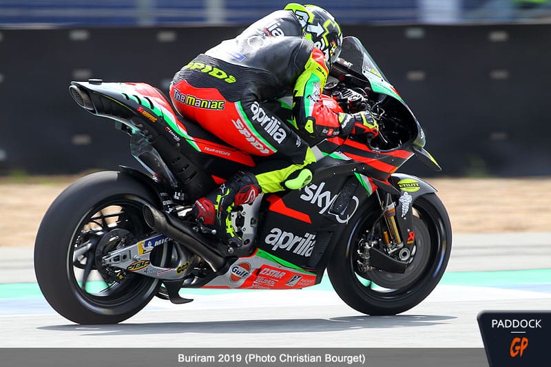 MotoGP Thaïlande Buriram J2 Andrea Iannone (Aprilia/16) : « Nous perdons près d’une demi-seconde dans les lignes droites »