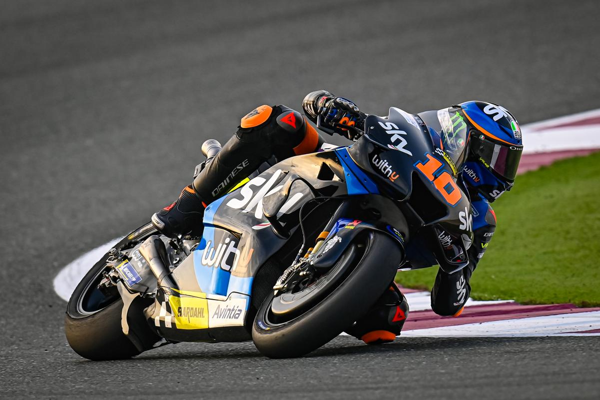 Luca Marini installe les couleurs VR46 en MotoGP. 