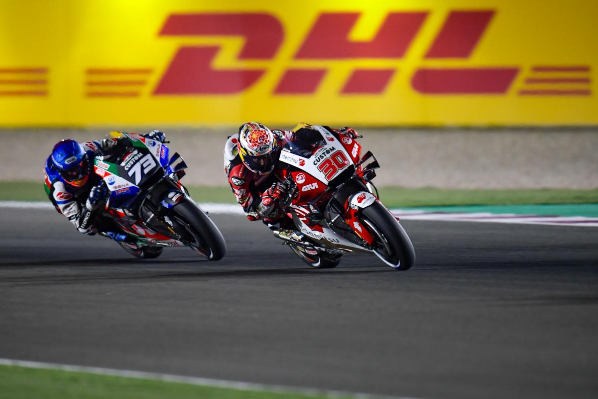 Nakagami et Alex Marquez ont connu le même sort au Qatar. 