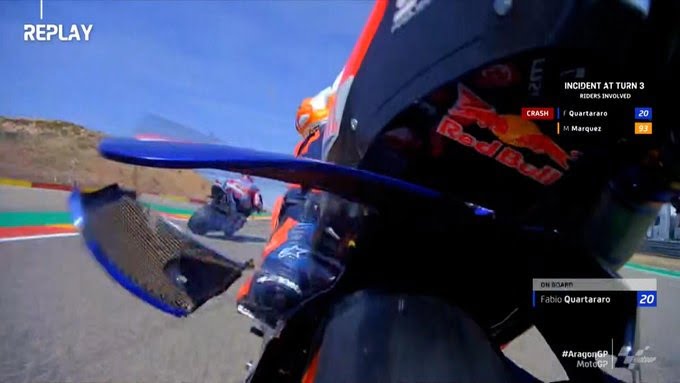 MotoGP Aragon J3, Johann Zarco met les pieds dans le plat : « Marc Marquez parle du morceau de carénage pour ne pas prendre tout le blâme de l’accrochage »