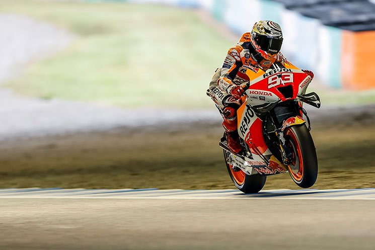 MotoGP Japon J1 : pour Marc Marquez (Honda/6), un tour ça va, plus de cinq bonjour les dégâts