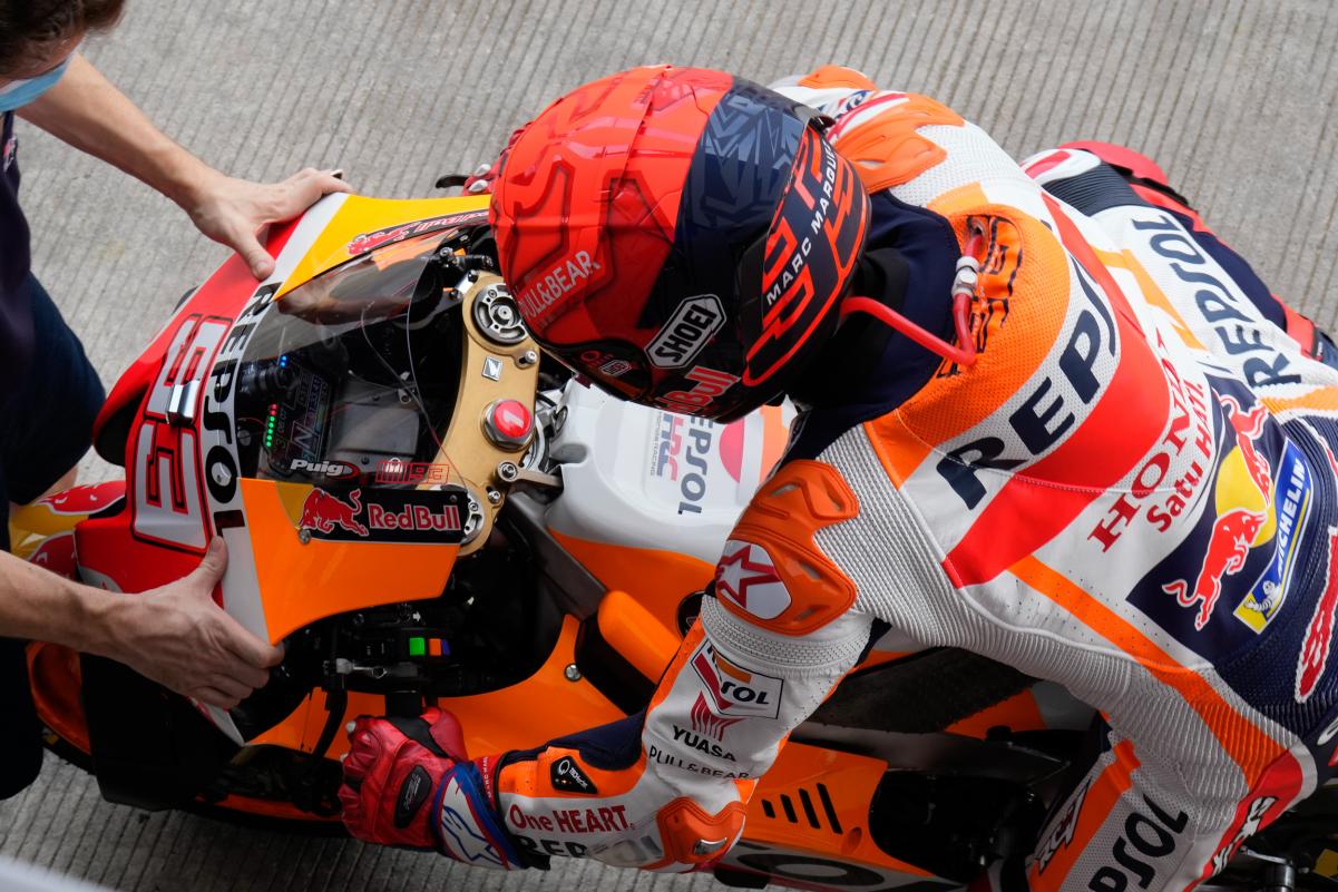 MotoGP Malaisie J1, Marc Marquez (Honda/3) inquiète : « je me fatigue sur la moto aussi bien sur le sec que sur le mouillé »