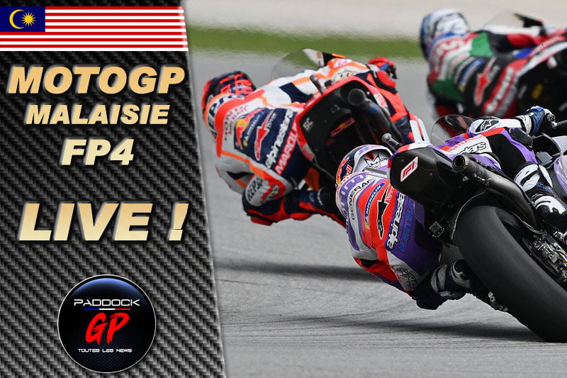 MotoGP Malaisie FP4 LIVE : Marco Bezzecchi, Fabio Quartararo chute