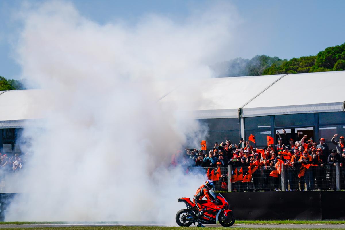 MotoGP Valence, Remy Gardner (KTM/13) : « je me suis amusé et j’ai même fait quelques burnouts à la fin »