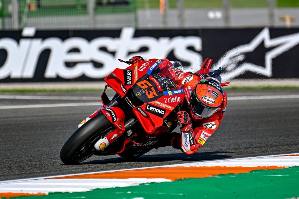 MotoGP Valence J1 Pecco Bagnaia (Ducati/9) : « avec le vent j’ai eu du mal, je manquais de confiance et je ne voulais pas faire d’erreurs »