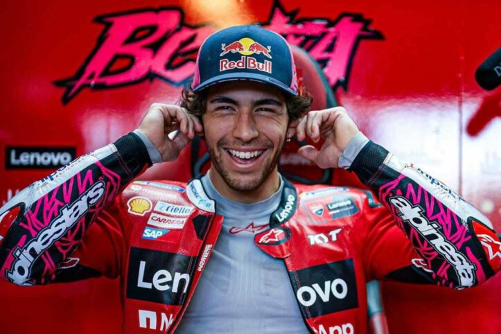 MotoGP, Enea Bastianini était à la fête Ducati à Bologne avec ce message : « l’envie de gagner et de monter sur la scène l’an prochain est là »