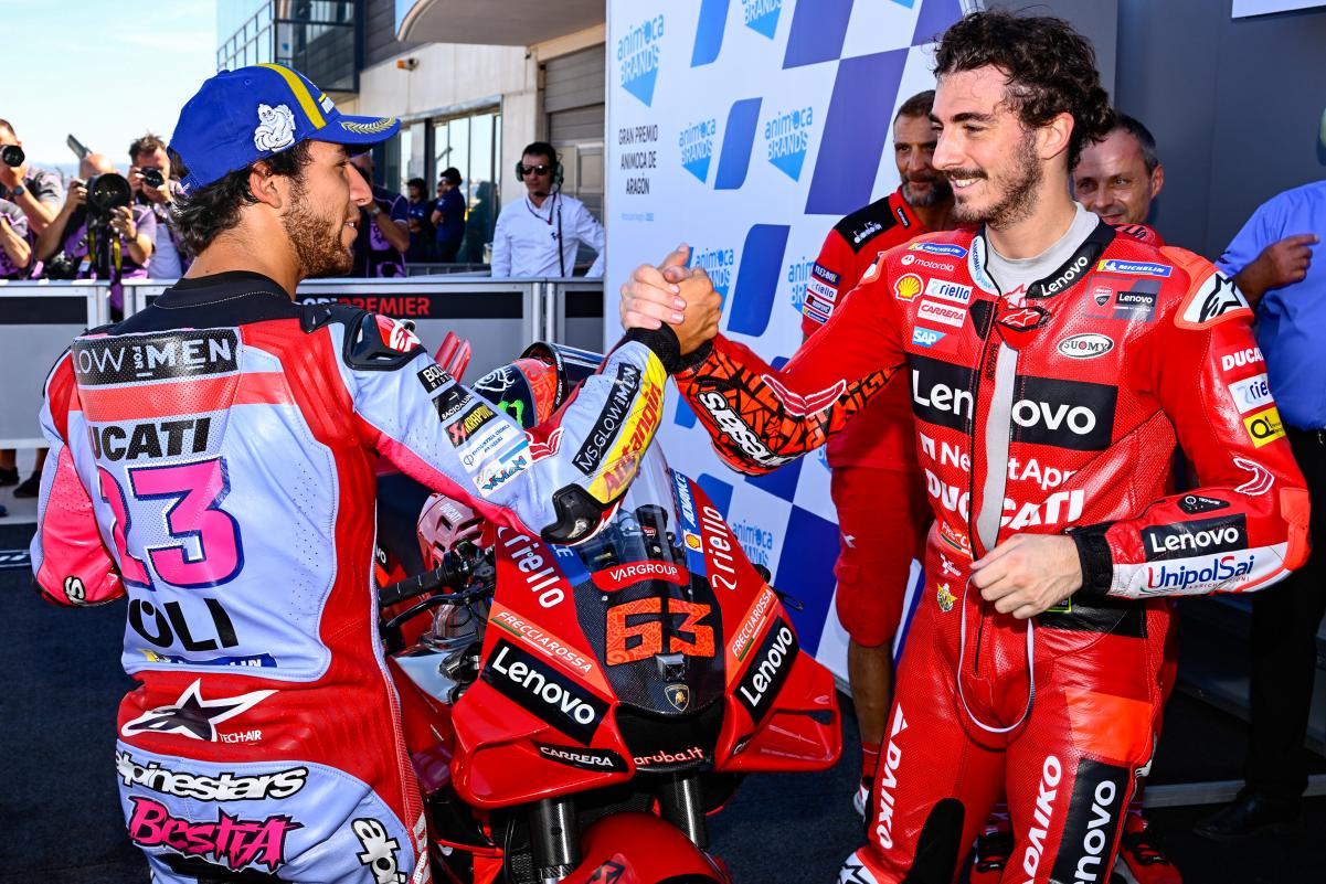 MotoGP Livio Suppo rassure les fans de Ducati : entre Pecco Bagnaia et Enea Bastianini il y aura une grande rivalité mais il ne faut pas s’inquiéter